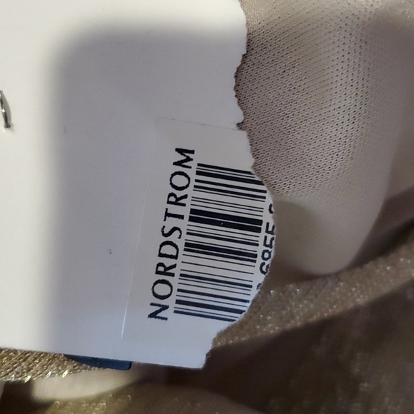 Astr Gold Metallic dress beaded strappy size medium - Picture 8 of 8